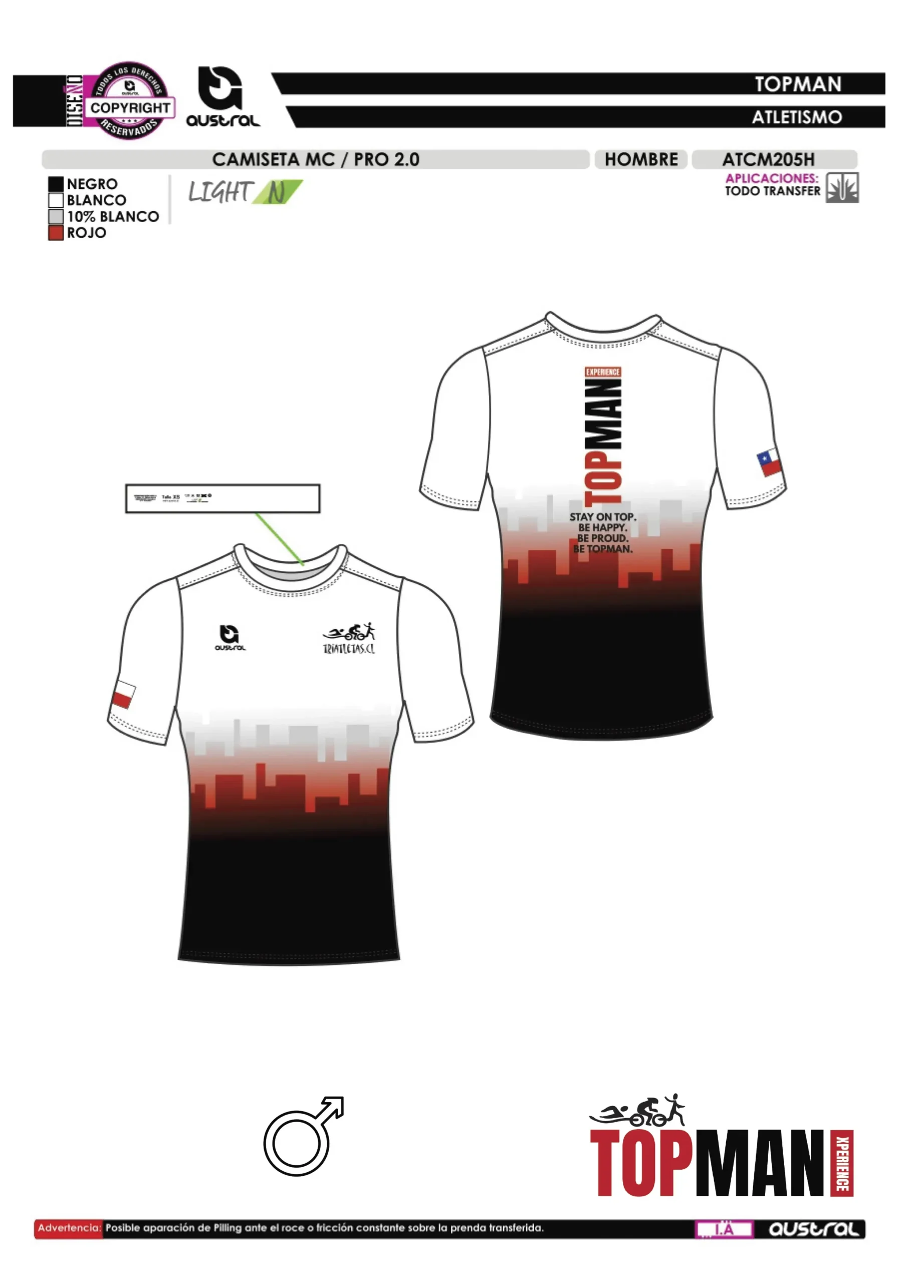 CAMISETA MC / PRO 2.0 / Hombre / (ATCM205H) - Imagen 3